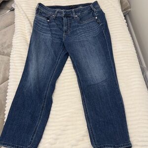 Silver Jeans Dark Blue Capri Women's Jeans